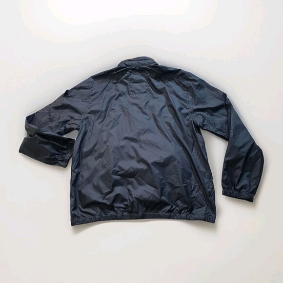 Tommy Bahama Windbreaker Half Zip Jacket Men M Navy Anorak LS Hood Preppy Nautic - Picture 16 of 16